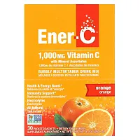 Ener-C, Vitamin C, Multivitamin Drink Mix, Orange, 1,000 mg, 30 Packets, 0.3 oz (8.67 g) Each