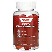 Ancient Keto, Keto Fiber Gummies, Blackberry, Peach, Strawberry, 90 Gummies