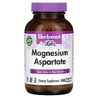 Bluebonnet Nutrition, Magnesium Aspartate, 100 Vegetable Capsules