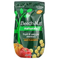 Beech-Nut, Melties с фруктами и овощами, от 8 месяцев, яблоко и тыква, 28 г (1 унция)