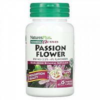 Nature's Plus, Растительная активность, пассифлора, 250 мг, 60 вегетарианских капсул