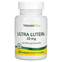 NaturesPlus, Ultra Lutein with Zeaxanthin, 20 mg, 60 Softgels