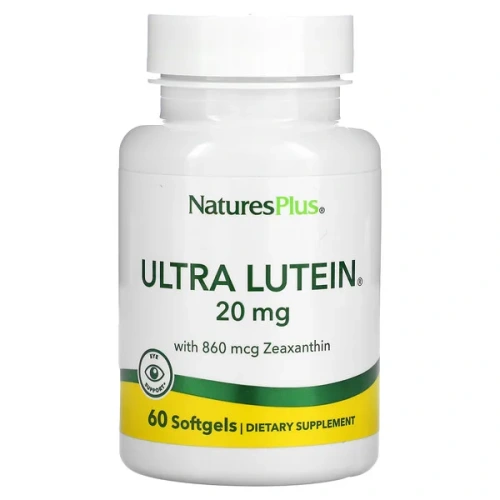 NaturesPlus, Ultra Lutein with Zeaxanthin, 20 mg, 60 Softgels