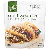 Simply Organic, Органический соус медленной варки, Southwest Taco, для говядины, 8 унц. (227 г.)