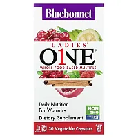 Bluebonnet Nutrition, Ladies&#x27; ONE, Whole Food-Based Multiple, 30 Vegetable Capsules