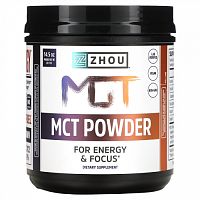 Zhou Nutrition, Порошок MCT с пребиотической клетчаткой, 14,5 унц. (411 г)