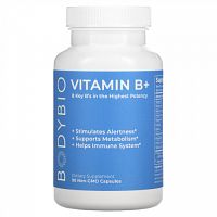 BodyBio, Vitamin B+, 90 Non-GMO Capsules