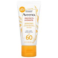 Aveeno, Protect + Hydrate, Sunscreen, For Face, SPF 60, 2 fl oz (60 ml)