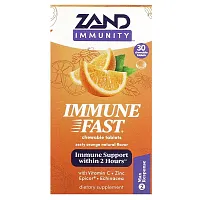 Zand, Immune Fast, Zesty Orange, 30 Chewable Tablets