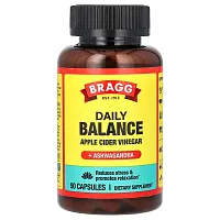 Bragg, Daily Balance Apple Cider Vinegar + Ashwagandha, 90 Capsules