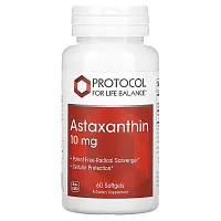 Protocol for Life Balance, Astaxanthin, 10 mg, 60  Softgels