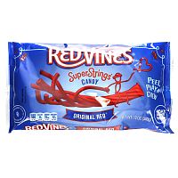 Red Vines, SuperStrings, красное, красное, 340 г (12 унций)