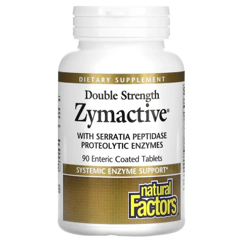 Natural Factors, Zymactive, Double Strength, 90 Enteric Coated Tablets