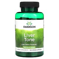 Swanson, Liver Tone, 300 мг, 120 растительных капсул