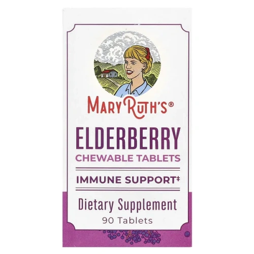 MaryRuth&#x27;s, Elderberry Chewable Tablets, 90 Tablets