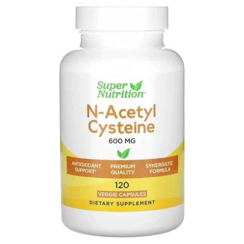 Super Nutrition, N-Acetyl Cysteine, 600 mg, 120 Veggie Capsules