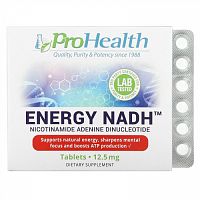 ProHealth Longevity, Energy NADH, 12,5 мг, 90 таблеток