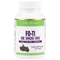 Paradise Herbs, Fo-Ti, He Shou Wu, 60 Vegetarian Capsules