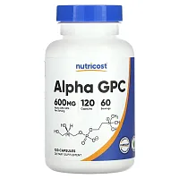 Nutricost, Alpha GPC, 600 mg, 120 Capsules (300 mg per Capsule)