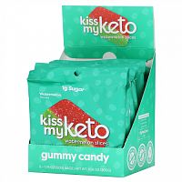 Kiss My Keto, Gummy Candy, ломтики арбуза, 6 пакетиков по 50 г (1,76 унции)