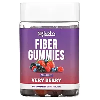 Kiss My Keto, Fiber Gummies, Very Berry, Sugar Free, 90 Gummies