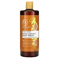 Dr. Jacobs Naturals, Plant-Based Rich Castile Body Wash, Orange &amp; Ginger Essential Oil, 32 oz (946 ml)