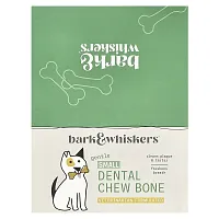 Dr. Mercola, Bark &amp; Whiskers, Dental Chew Bone, Small, For Dogs, 12 Bones, 0.7 oz (20 g) Each