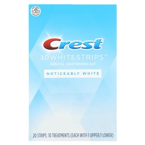 Crest, 3D Whitestrips, Dental Whitening Kit, Noticeably White, 20 Strips