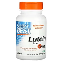 Doctor&#x27;s Best, Lutein from OptiLut, 20 mg, 120 Veggie Caps (10 mg per Capsule)