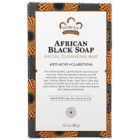 Nubian Heritage, African Black Soap, очищающее мыло для лица, 99 г (3,5 унции)