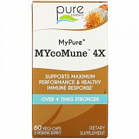 Pure Essence, MyPure, MYcoMune 4X, 60 капсул в растительной оболочке