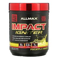 ALLMAX Nutrition, Impact Igniter, предтренировочный комплекс, ананас и манго, 11,6 унц. (328 г)