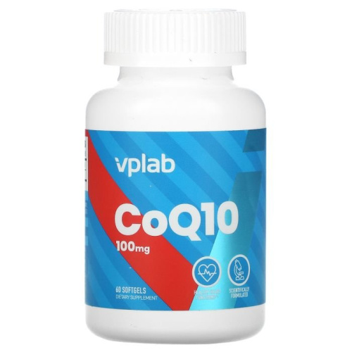 Vplab, CoQ10, 100 mg, 60 Softgels фото 2