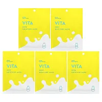 G9skin, Vita, Deep Moisture Beauty Mask, Milk, 5 Sheets, 0.74 fl oz (22 ml) Each