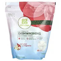 Grab Green, Automatic Dishwashing Detergent Pods, Red Pear with Magnolia, 60 Loads, 2 lbs 6 oz (1080 g)