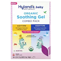 Hyland&#x27;s Naturals, Baby, Organic Soothing Gel Combo Pack, Daytime/Nighttime, 2+ Months, Organic Cherry, 2 Tubes, 0.53 oz (15 g) Each