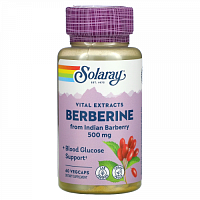 Solaray, Berberine, 500mg, 60 VegCaps