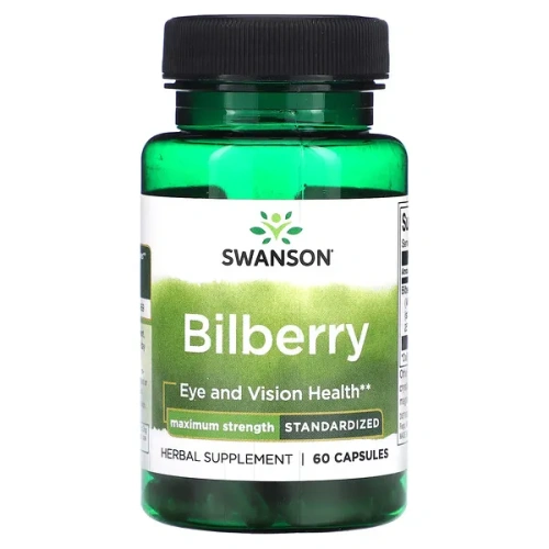 Swanson, Bilberry, 60 Capsules