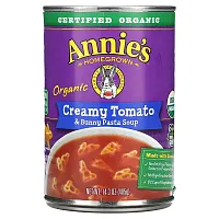 Annie&#x27;s Homegrown, Organic Creamy Tomato &amp; Bunny Pasta Soup, 14.3 oz (405 g)