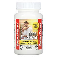 Yerba Prima, Odor Cleanse, капсулы для свежести дыхания и тела, 50 капсул