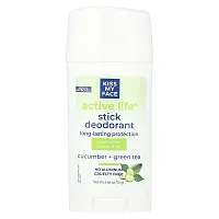 Kiss My Face, Active Life®, Stick Deodorant, Cucumber + Green Tea, 2.48 oz (70 g)