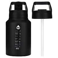 HydroJug, Stainless Steel Jug, Matte Black, 64 oz