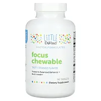 Little DaVinci, Focus Chewable, Tasty Orange , 90 Tablets