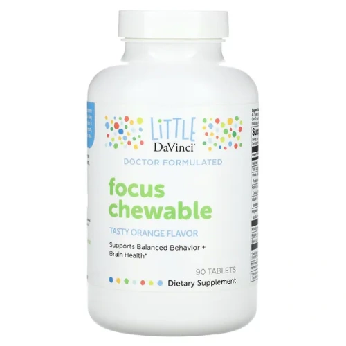 Little DaVinci, Focus Chewable, Tasty Orange , 90 Tablets