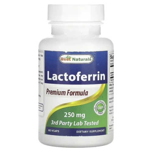 Best Naturals, Lactoferrin, 250 mg, 60 Vcaps