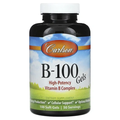 Carlson, Vitamin B-100, 100 Soft Gels