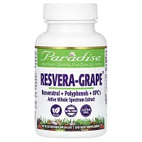 Paradise Herbs, Resvera-Grape, 60 Vegetarian Capsules