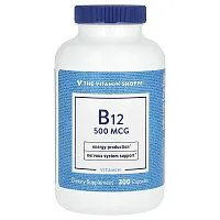 The Vitamin Shoppe, Vitamin B12, 500 mcg, 300 Capsules