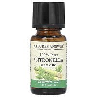 Nature&#x27;s Answer, 100% Pure Organic Essential Oil Blend, Citronella, 0.5 fl oz (15 ml)