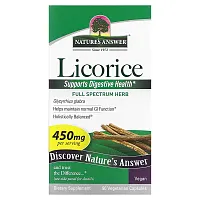 Nature&#x27;s Answer, Licorice, 450 mg, 90 Vegetarian Capsules